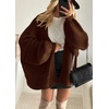 image:imageATHMILE Womens Oversized Cardigan Sweaters Fall Fashion Clothes  Long Lantern Sleeve TrendyChunky Knit Open FrontCozy Thick Winter OutfitsCaramel