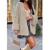 image:imageATHMILE Womens Oversized Cardigan Sweaters Fall Fashion Clothes  Long Lantern Sleeve TrendyChunky Knit Open FrontCozy Thick Winter OutfitsGrey Beige