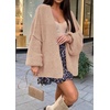 image:imageATHMILE Womens Oversized Cardigan Sweaters Fall Fashion Clothes  Long Lantern Sleeve TrendyChunky Knit Open FrontCozy Thick Winter OutfitsLight Pink