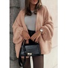 image:imageATHMILE Womens Oversized Cardigan Sweaters Fall Fashion Clothes  Long Lantern Sleeve TrendyChunky Knit Open FrontCozy Thick Winter OutfitsLight Pink