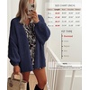 image:imageATHMILE Womens Oversized Cardigan Sweaters Fall Fashion Clothes  Long Lantern Sleeve TrendyChunky Knit Open FrontCozy Thick Winter OutfitsNavy Blue