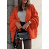 image:imageATHMILE Womens Oversized Cardigan Sweaters Fall Fashion Clothes  Long Lantern Sleeve TrendyChunky Knit Open FrontCozy Thick Winter OutfitsOrange
