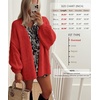 image:imageATHMILE Womens Oversized Cardigan Sweaters Fall Fashion Clothes  Long Lantern Sleeve TrendyChunky Knit Open FrontCozy Thick Winter OutfitsRed
