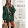 image:imageATHMILE Womens Oversized Cardigan Sweaters Fall Fashion Clothes  Long Lantern Sleeve TrendyChunky Knit Open FrontCozy Thick Winter OutfitsSpinach Green