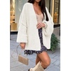 image:imageATHMILE Womens Oversized Cardigan Sweaters Fall Fashion Clothes  Long Lantern Sleeve TrendyChunky Knit Open FrontCozy Thick Winter OutfitsWhite