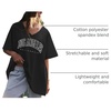 image:imageATHMILE Womens Oversized Shirts V Neck Plus Size Spring Workout Summer Tops Beach Vacation 2026 Gym Clothes Basic TeeBlack1