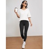 image:imageATHMILE Womens Oversized Shirts V Neck Plus Size Spring Workout Summer Tops Beach Vacation 2026 Gym Clothes Basic TeeWhite