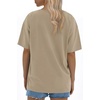 image:imageATHMILE Womens Oversized T Shirts Loose Fit Crewneck Short Sleeve Tops Summer Casual Blouse Y2K Basic Tee 2023Khaki