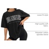 image:imageATHMILE Womens Oversized T Shirts Short Sleeve Workout Tops  Cotton Casual Loose Fit Basic Graphics Gym Summer Plus Size Fashion ClothesBlackp
