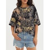 image:imageATHMILE Womens Oversized T Shirts Short Sleeve Workout Tops  Cotton Casual Loose Fit Basic Graphics Gym Summer Plus Size Fashion ClothesCamo Brown