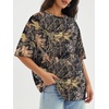 image:imageATHMILE Womens Oversized T Shirts Short Sleeve Workout Tops  Cotton Casual Loose Fit Basic Graphics Gym Summer Plus Size Fashion ClothesCamo Brown