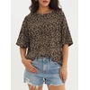 image:imageATHMILE Womens Oversized T Shirts Short Sleeve Workout Tops  Cotton Casual Loose Fit Basic Graphics Gym Summer Plus Size Fashion ClothesLeopard