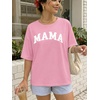 image:imageATHMILE Womens Oversized T Shirts Short Sleeve Workout Tops  Cotton Casual Loose Fit Basic Graphics Gym Summer Plus Size Fashion ClothesMamapink