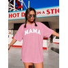 image:imageATHMILE Womens Oversized T Shirts Short Sleeve Workout Tops  Cotton Casual Loose Fit Basic Graphics Gym Summer Plus Size Fashion ClothesMamapink