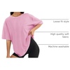image:imageATHMILE Womens Oversized T Shirts Short Sleeve Workout Tops  Cotton Casual Loose Fit Basic Graphics Gym Summer Plus Size Fashion ClothesPink