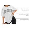 image:imageATHMILE Womens Oversized T Shirts Short Sleeve Workout Tops  Cotton Casual Loose Fit Basic Graphics Gym Summer Plus Size Fashion ClothesWhitep