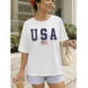 image:imageATHMILE Womens Oversized T Shirts Short Sleeve Workout Tops  Cotton Casual Loose Fit Basic Graphics Gym Summer Plus Size Fashion ClothesWhiteusa