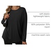 image:imageATHMILE Womens Oversized T Shirts Short Sleeve Workout Tops  Cotton Casual Loose Fit Basic Graphics Gym Summer Plus Size Fashion ClothesZblack