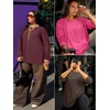 image:imageATHMILE Womens Oversized T Shirts Short Sleeve Workout Tops  Cotton Casual Loose Fit Basic Graphics Gym Summer Plus Size Fashion ClothesZblack
