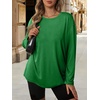 image:imageATHMILE Womens Oversized T Shirts Short Sleeve Workout Tops  Cotton Casual Loose Fit Basic Graphics Gym Summer Plus Size Fashion ClothesZdeep Green