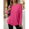 image:imageATHMILE Womens Oversized T Shirts Short Sleeve Workout Tops  Cotton Casual Loose Fit Basic Graphics Gym Summer Plus Size Fashion ClothesZhot Pink