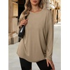 image:imageATHMILE Womens Oversized T Shirts Short Sleeve Workout Tops  Cotton Casual Loose Fit Basic Graphics Gym Summer Plus Size Fashion ClothesZkhaki