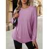 image:imageATHMILE Womens Oversized T Shirts Short Sleeve Workout Tops  Cotton Casual Loose Fit Basic Graphics Gym Summer Plus Size Fashion ClothesZpurple