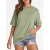 image:imageATHMILE Womens Oversized T Shirts Summer Tops Spring Casual Loose Fit Workout Short Sleeve 2026 Beach VacationArmy Green
