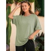 image:imageATHMILE Womens Oversized T Shirts Summer Tops Spring Casual Loose Fit Workout Short Sleeve 2026 Beach VacationArmy Green
