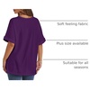 image:imageATHMILE Womens Oversized T Shirts Summer Tops Spring Casual Loose Fit Workout Short Sleeve 2026 Beach VacationDark Purple