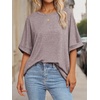 image:imageATHMILE Womens Oversized T Shirts Summer Tops Spring Casual Loose Fit Workout Short Sleeve 2026 Beach VacationGray Purple