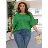 image:imageATHMILE Womens Oversized T Shirts Summer Tops Spring Casual Loose Fit Workout Short Sleeve 2026 Beach VacationGreen
