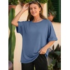 image:imageATHMILE Womens Oversized T Shirts Summer Tops Spring Casual Loose Fit Workout Short Sleeve 2026 Beach VacationGrey Blue
