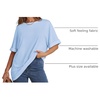 image:imageATHMILE Womens Oversized T Shirts Summer Tops Spring Casual Loose Fit Workout Short Sleeve 2026 Beach VacationIce Blue