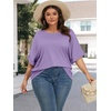 image:imageATHMILE Womens Oversized T Shirts Summer Tops Spring Casual Loose Fit Workout Short Sleeve 2026 Beach VacationLavender