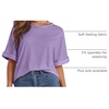 image:imageATHMILE Womens Oversized T Shirts Summer Tops Spring Casual Loose Fit Workout Short Sleeve 2026 Beach VacationLavender