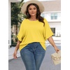 image:imageATHMILE Womens Oversized T Shirts Summer Tops Spring Casual Loose Fit Workout Short Sleeve 2026 Beach VacationLemon Yellow