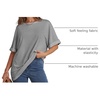 image:imageATHMILE Womens Oversized T Shirts Summer Tops Spring Casual Loose Fit Workout Short Sleeve 2026 Beach VacationLight Gray