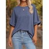 image:imageATHMILE Womens Oversized T Shirts Summer Tops Spring Casual Loose Fit Workout Short Sleeve 2026 Beach VacationNavy