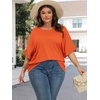 image:imageATHMILE Womens Oversized T Shirts Summer Tops Spring Casual Loose Fit Workout Short Sleeve 2026 Beach VacationOrange