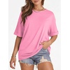 image:imageATHMILE Womens Oversized T Shirts Summer Tops Spring Casual Loose Fit Workout Short Sleeve 2026 Beach VacationPink