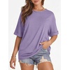 image:imageATHMILE Womens Oversized T Shirts Summer Tops Spring Casual Loose Fit Workout Short Sleeve 2026 Beach VacationPurple