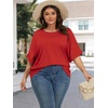 image:imageATHMILE Womens Oversized T Shirts Summer Tops Spring Casual Loose Fit Workout Short Sleeve 2026 Beach VacationRed