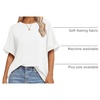 image:imageATHMILE Womens Oversized T Shirts Summer Tops Spring Casual Loose Fit Workout Short Sleeve 2026 Beach VacationWhite