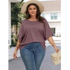 image:imageATHMILE Womens Oversized T Shirts Summer Tops Spring Casual Loose Fit Workout Short Sleeve 2026 Beach VacationWine Red