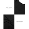 image:imageATHMILE Womens Scoop Neck Long Sleeve Tops Fashion Ribbed Knit Shirts Slim Fitted Casual Basic Tee T Shirt for Women 2026Ablack
