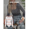 image:imageATHMILE Womens Square Neck Long Sleeve Bodysuit Ribbed Slim Fitted TopsRed