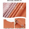 image:imageATHMILE Womens Summer Tops Square Neck Dressy Casual Blouses Ruffle Sleeve Cute Spring Beach Vacation CausalCoral