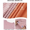 image:imageATHMILE Womens Summer Tops Square Neck Dressy Casual Blouses Ruffle Sleeve Cute Spring Beach Vacation CausalPinkstripe