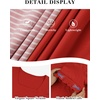 image:imageATHMILE Womens Summer Tops Square Neck Dressy Casual Blouses Ruffle Sleeve Cute Spring Beach Vacation CausalRed